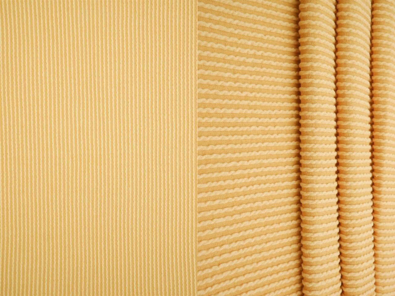 1 Yard Jacquard Double Knit Rib Stretch Fabric 230 GSM 80% Polyester 15% Rayon 5% Spandex Blend 52" Width